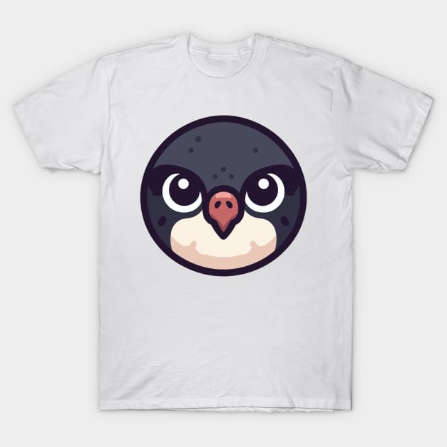 Cute Vectoral Peregrine Face T-Shirt by CreativeArtss